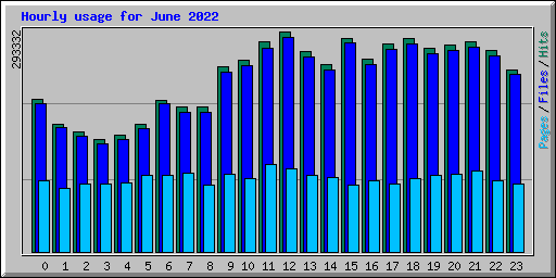 Hourly usage for June 2022