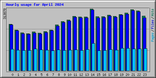 Hourly usage for April 2024